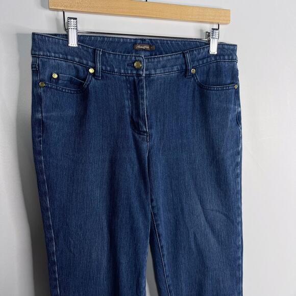 J McLaughlin Womens Size 8 Dark Wash Lexi Skinny Jenas Denim Cotton Stretch - Picture 3 of 11